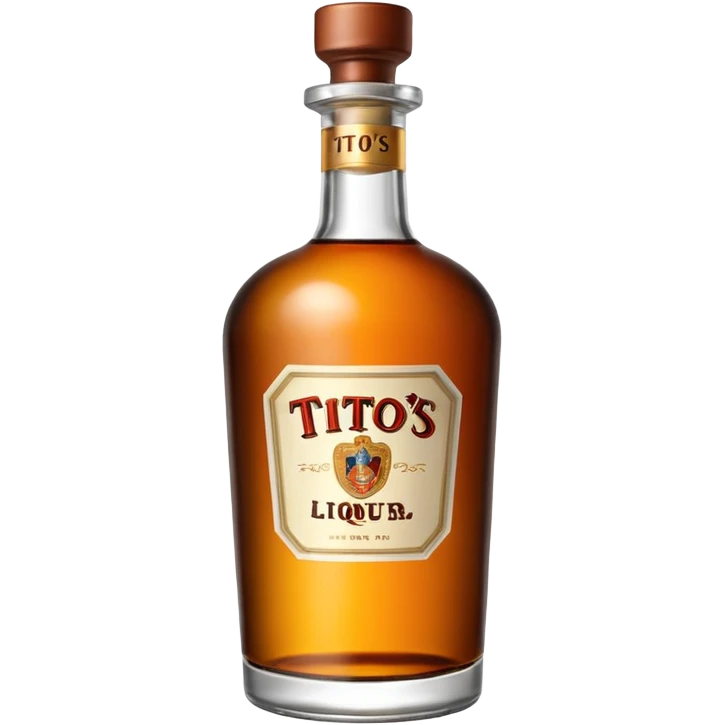 Tito’s liquor bottle emoji