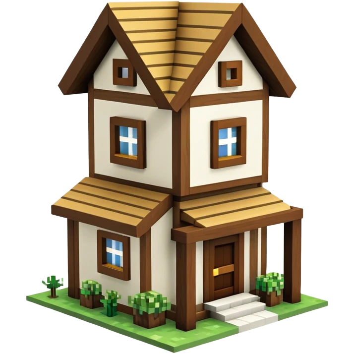 Minecraft house emoji
