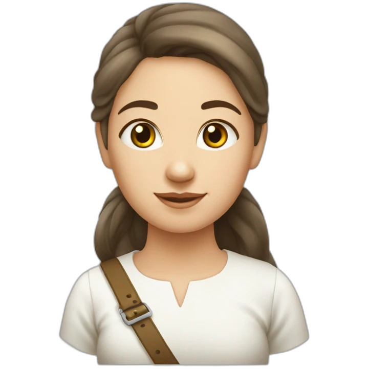 Chèvre avec une fille emoji
