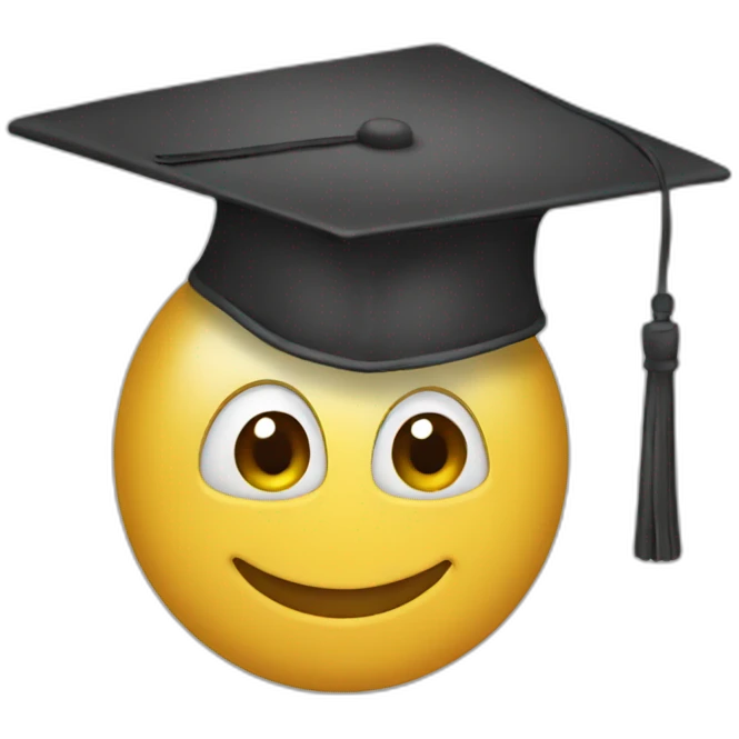 Education hat emoji