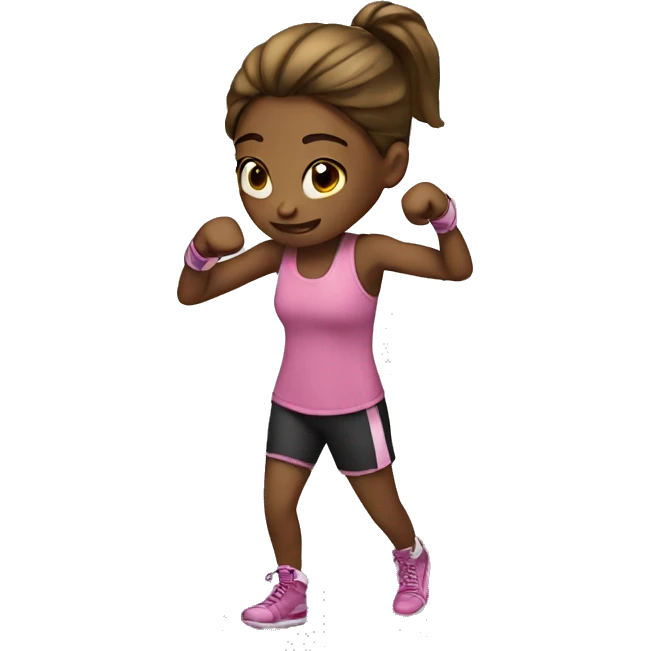 Girl boxin emoji