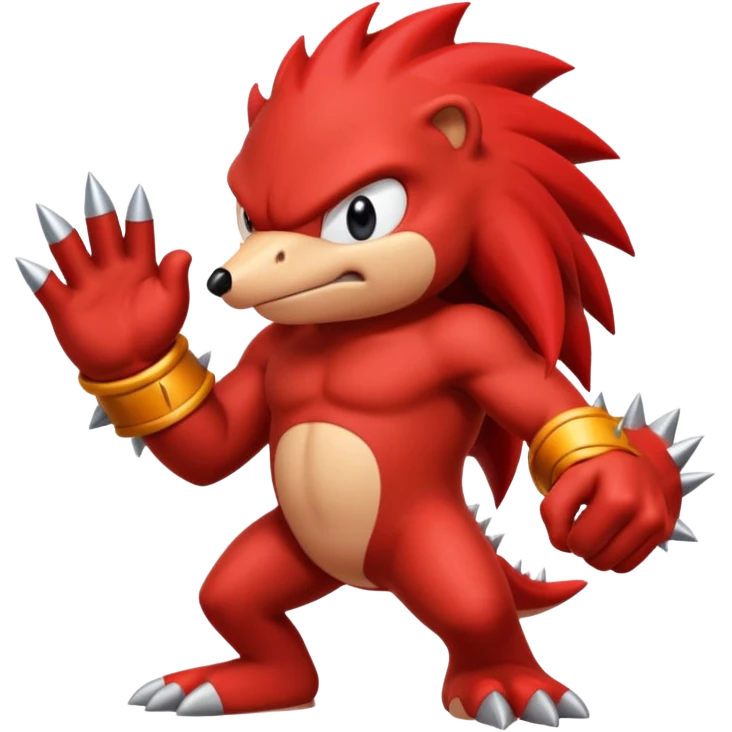 Sonic the hedgehog: Knuckles the echidna emoji
