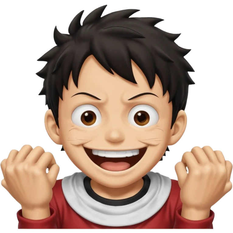 Luffy gear five laughing emoji