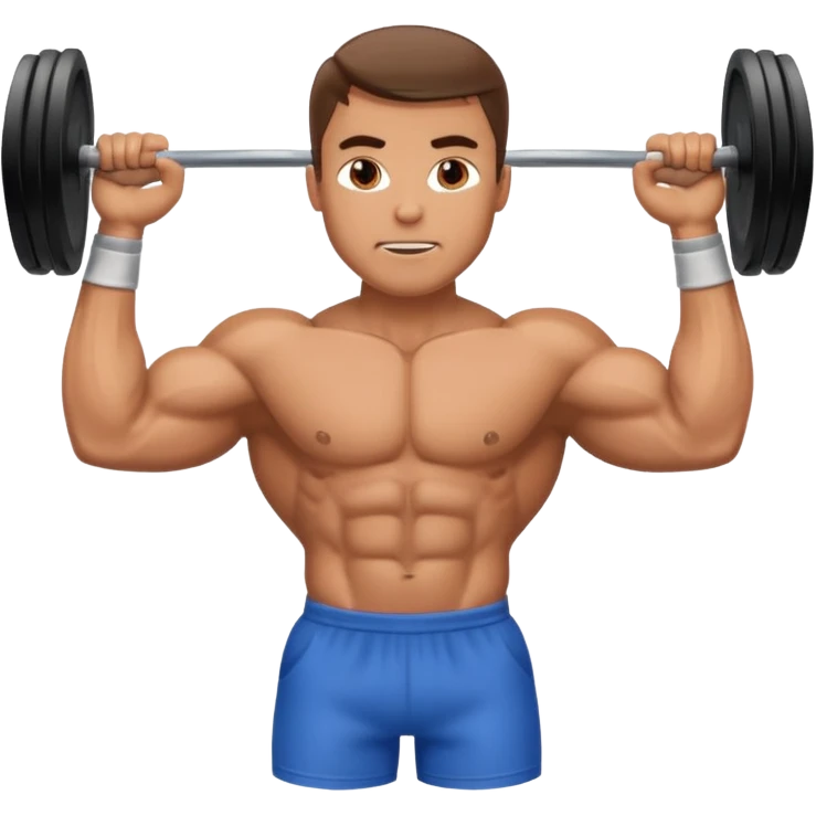muscle man workout emoji