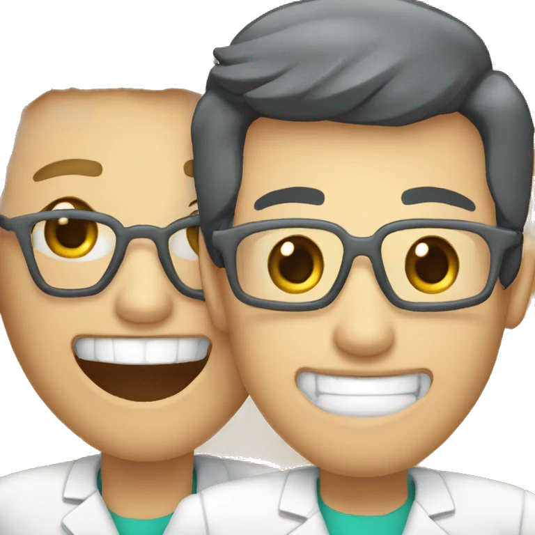 Loira dentista com duas calopsitas  emoji