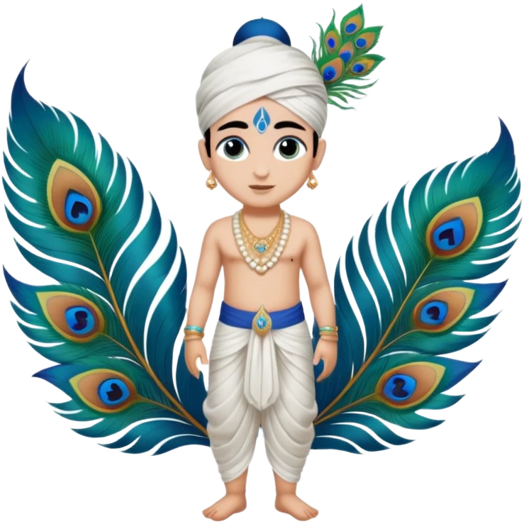 krishna white emoji