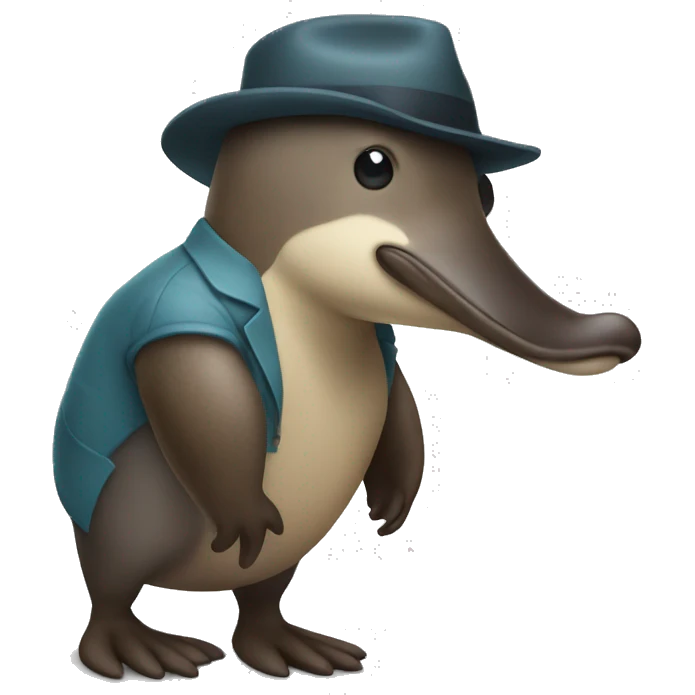 A platypus at work  emoji