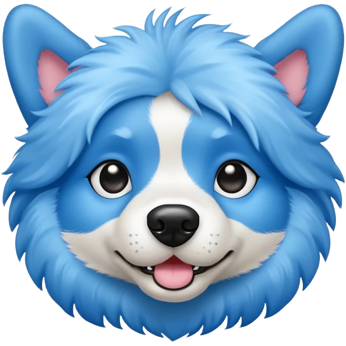 Perrito azul emoji