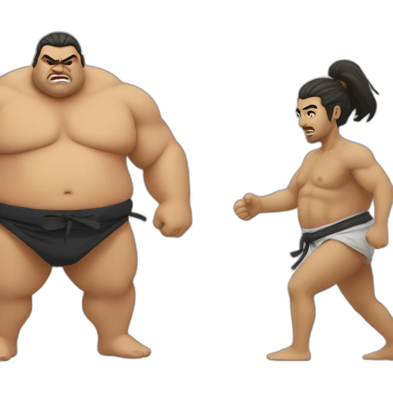 Sumo vs arabe emoji