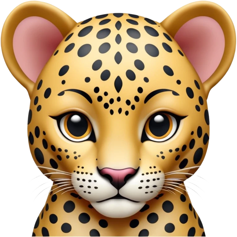 cinematic-noble-baby jaguar-portrait-emoji,-poised-and-elegant,-with-a-sleek,-muscular-build-adorned-with-striking-rosette-patterns-and-intense,-focused-eyes,-simplified-yet-sharp-and-sophisticated-features,-highly-detailed,-glowing-with-a-soft, emoji
