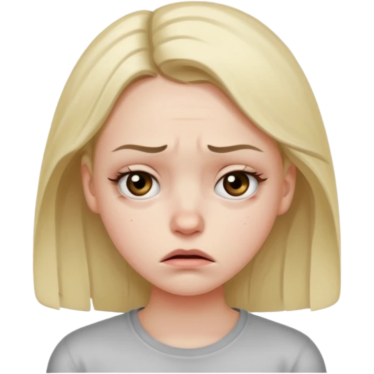 stress girl emoji
