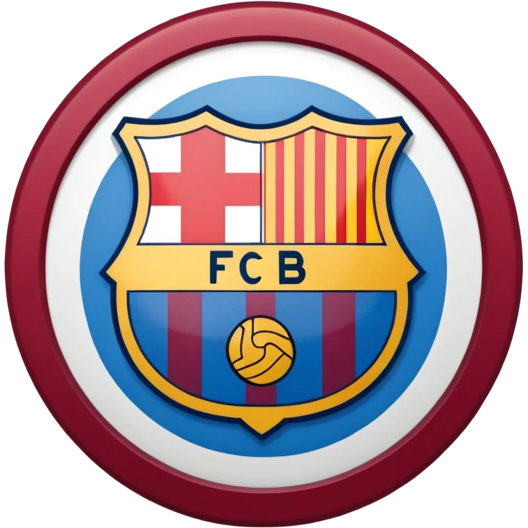 logo of the Barcelona football team emoji