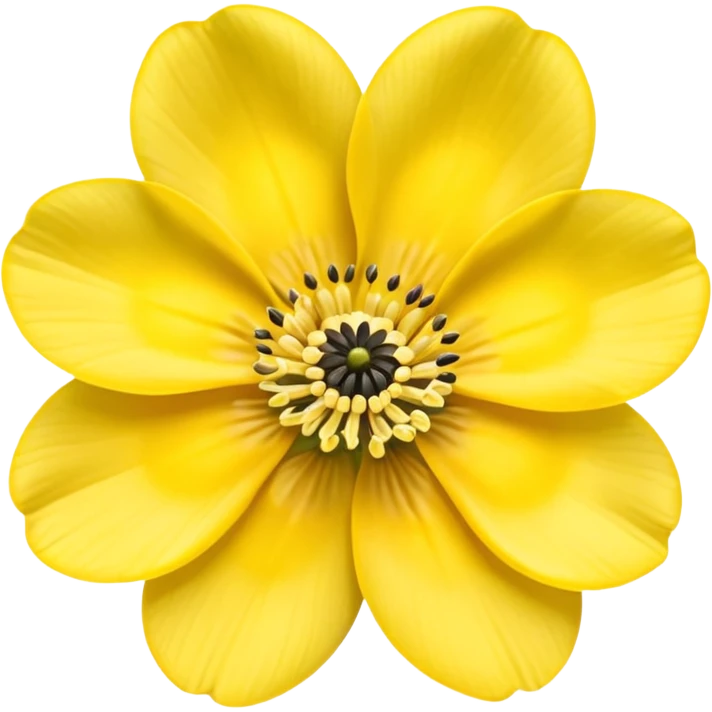 Anemone yellow 5 yaprak emoji
