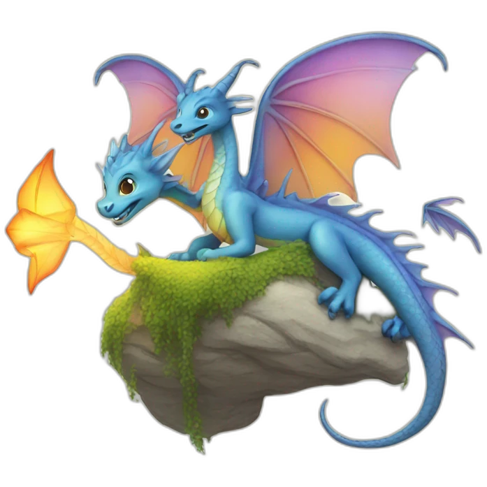 Fairy and Dragon emoji