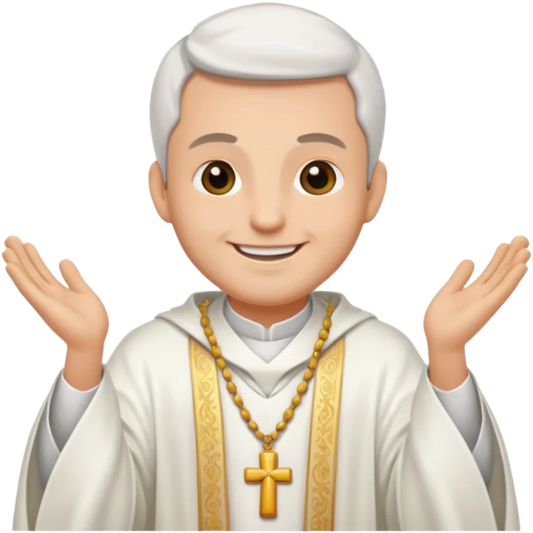 The priest presiding over the wedding emoji