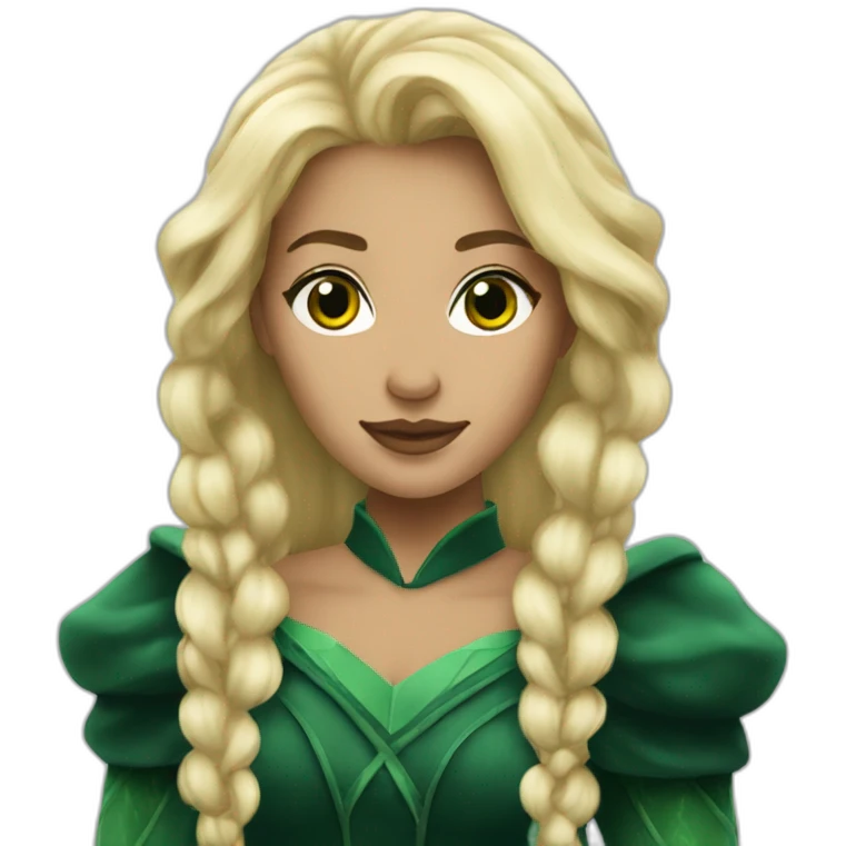 Slytherin princess blonde emoji