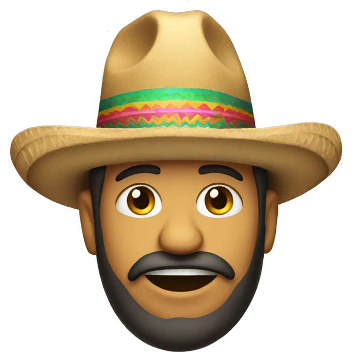 Mexican with hat emoji