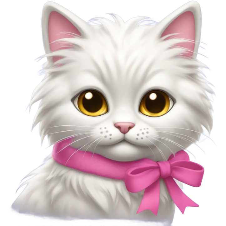 kitty with pink bow emoji