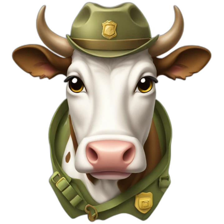 Corporal cow emoji