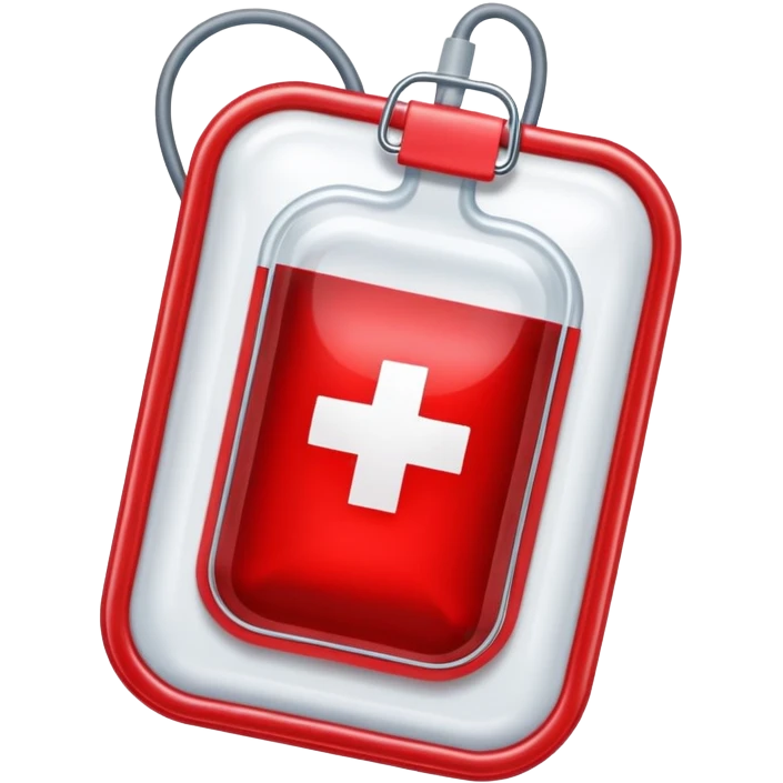 medical blood bag emoji