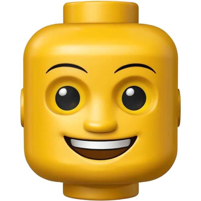Lego man head emoji