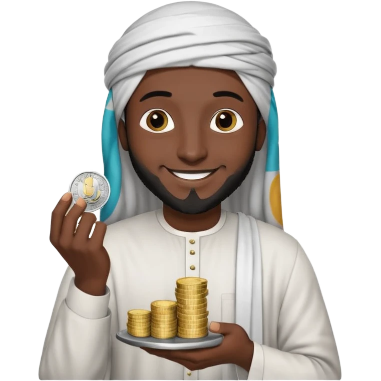 Un árabe  negro con mucha plata  emoji