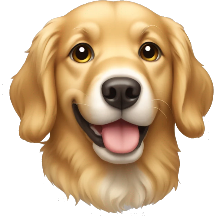 Cute dog golden retriever  emoji