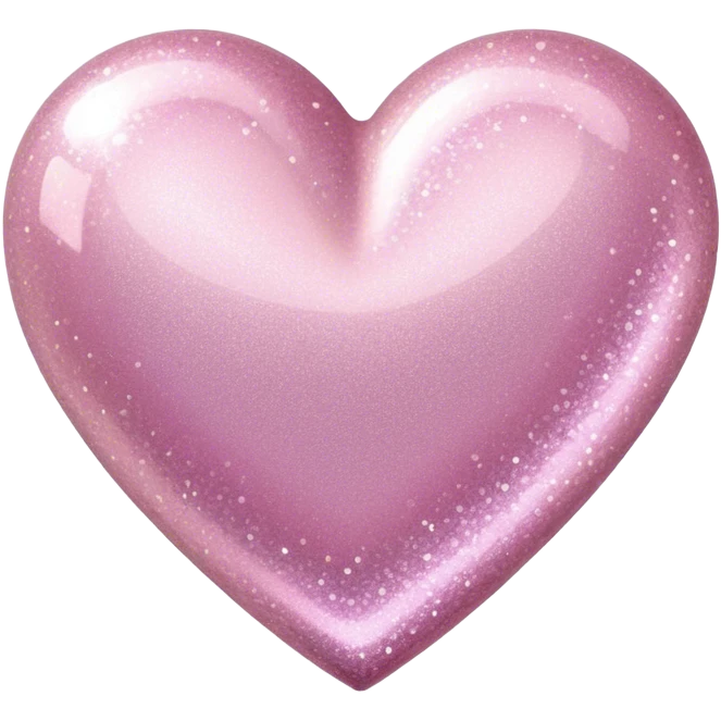 glitter heart pastel pink emoji