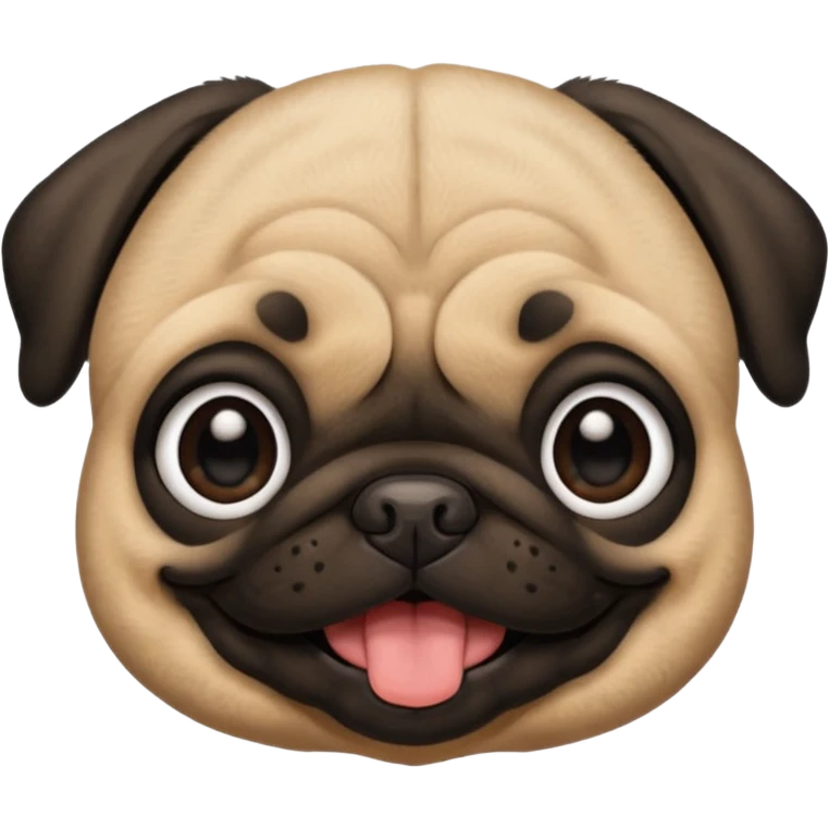 smile pug baby face emoji