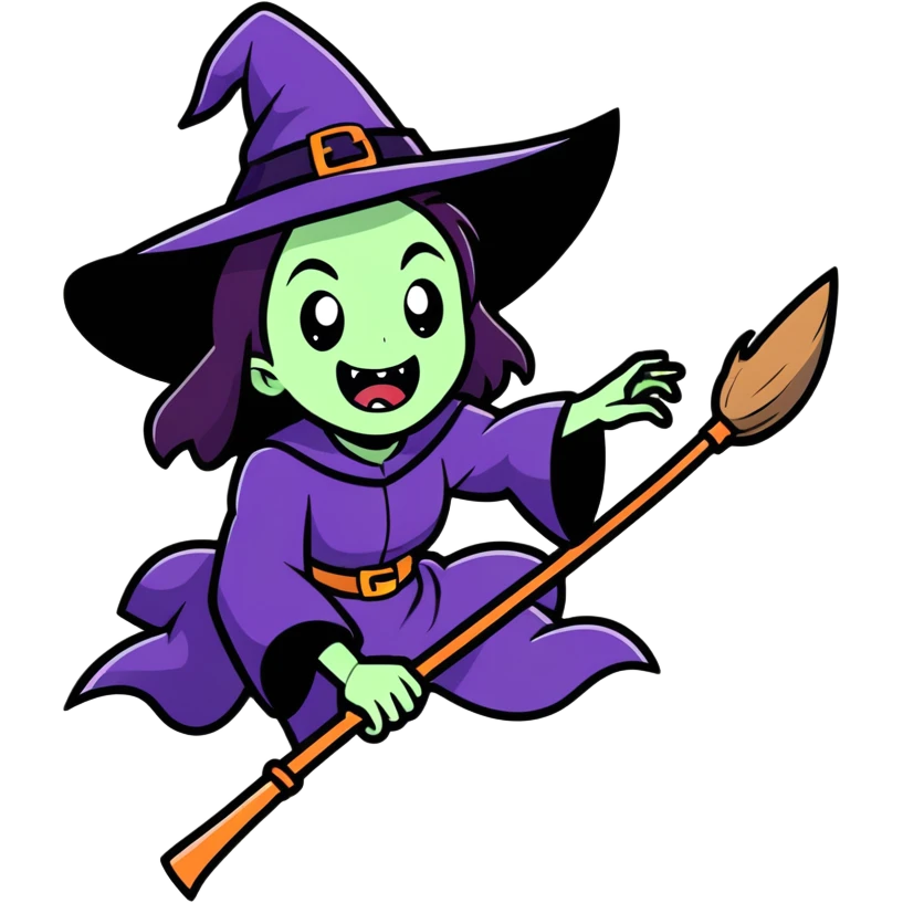 Witch with evil laugh  emoji
