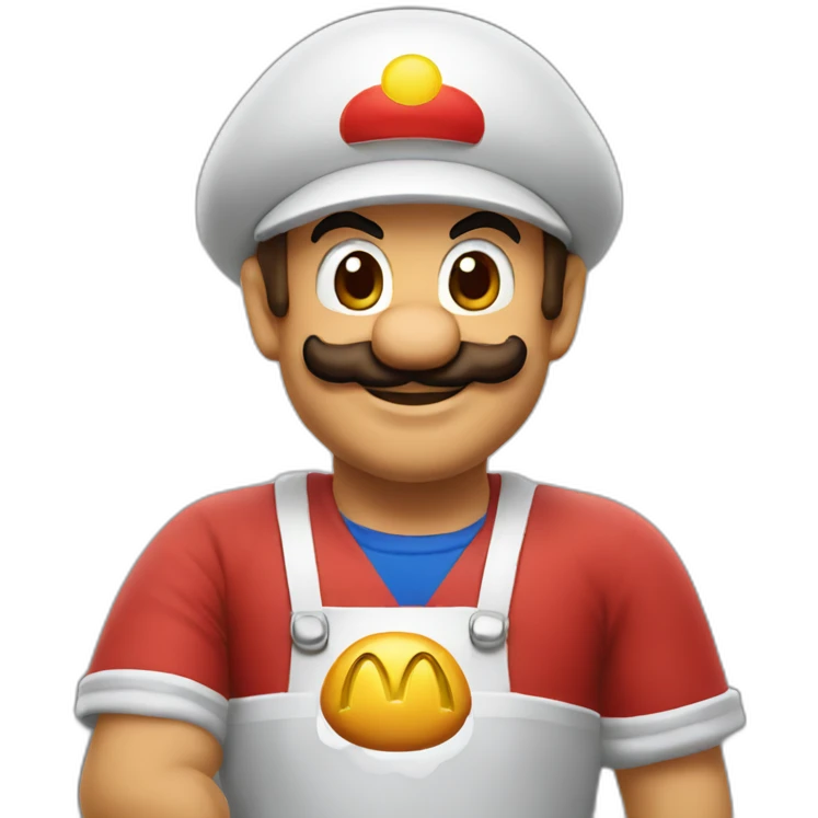 Mario mcdonalds emoji