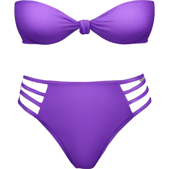 Purple bikini emoji