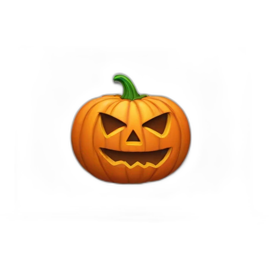 Halloween pumpkin on a macbook instead of an apple emoji
