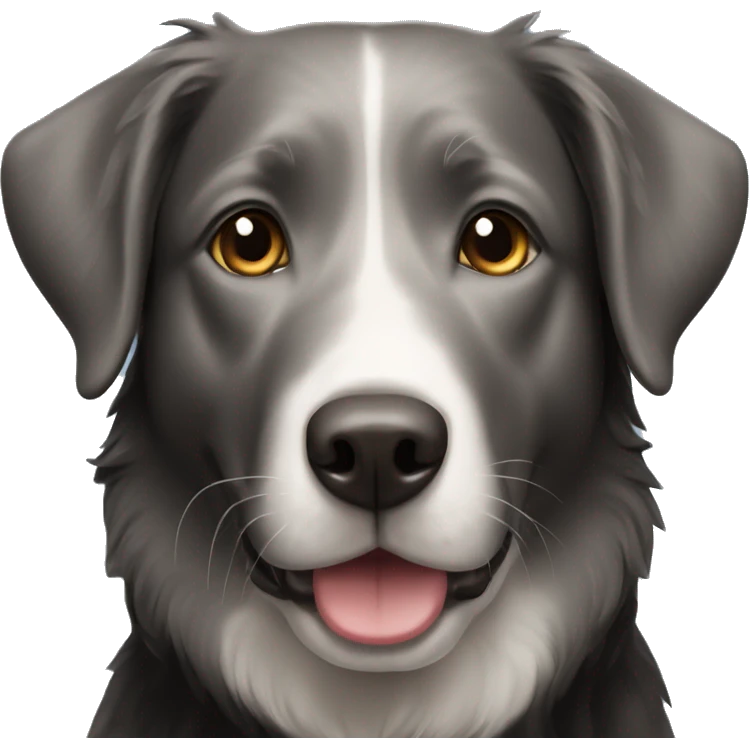 black lab mixed with border collie emoji