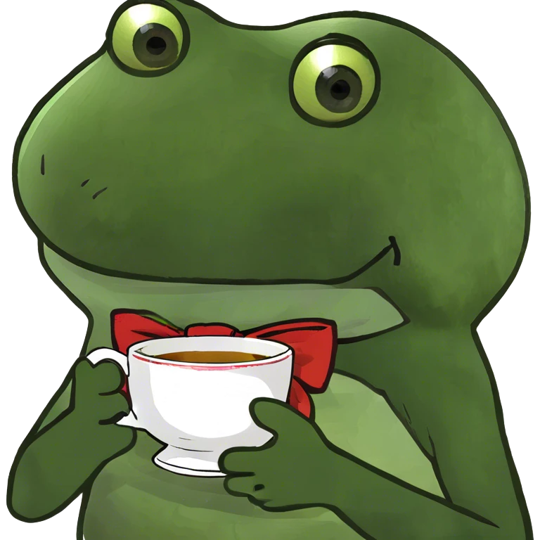 Cute tea cup with  emoji