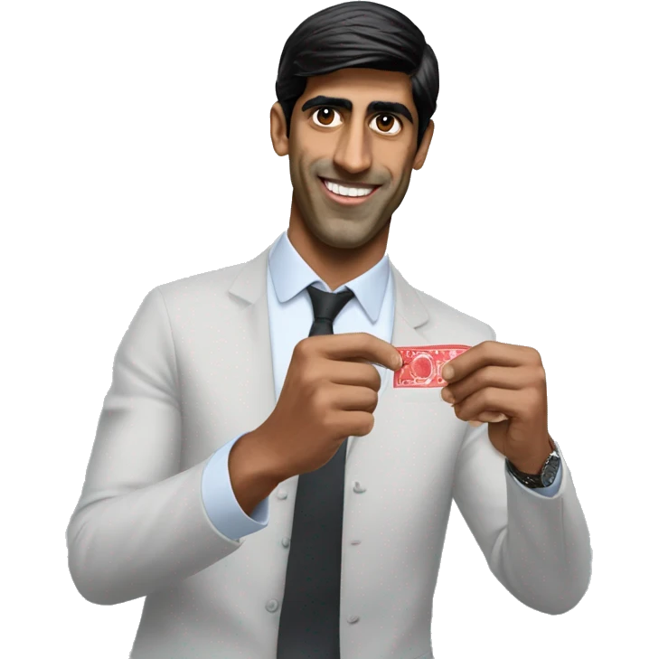 rishi sunak placing a bet emoji