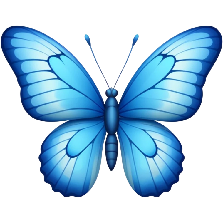 Blue butterfly  emoji