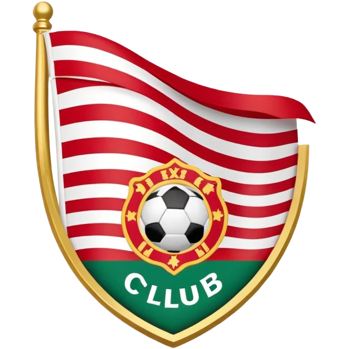 Create The flag called “ikurriña” From The basque country with a mix with The Athletic club futboll logo emoji