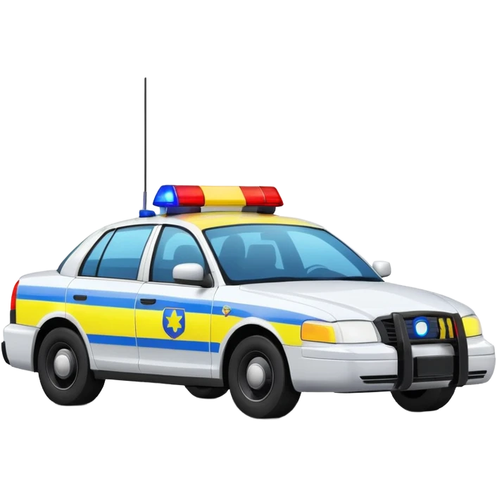 police car crime scene emoji