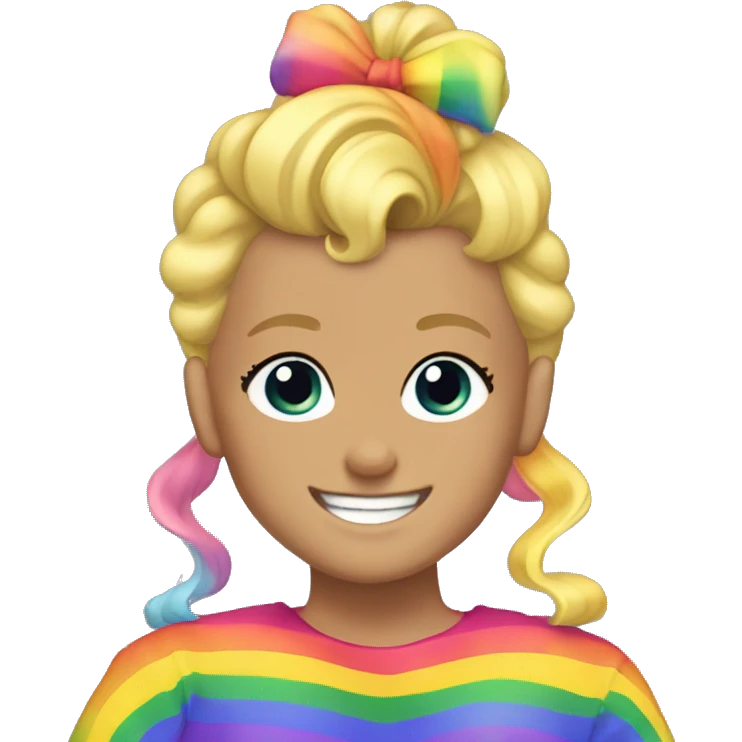 Jojo siwa rainbow pride emoji