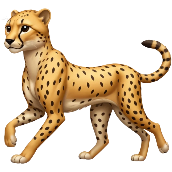 fast aggressive running sheetah  emoji