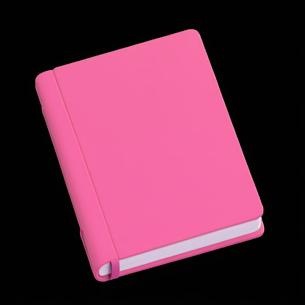 pink journal emoji