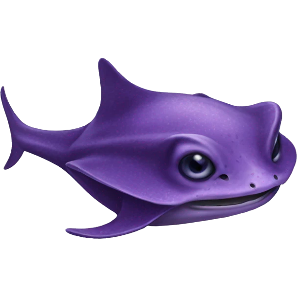 Realistic purple stingray  emoji