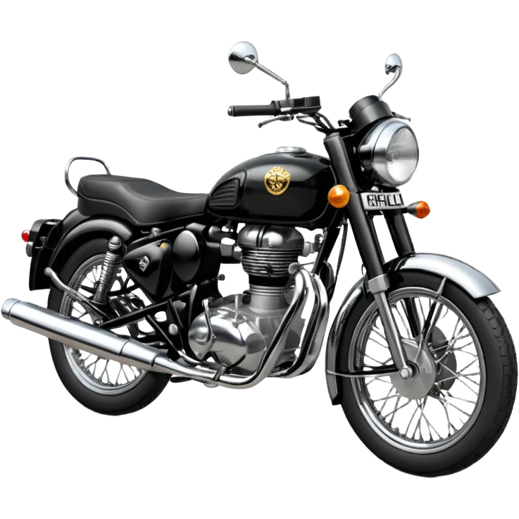 Black Royal Enfield  emoji