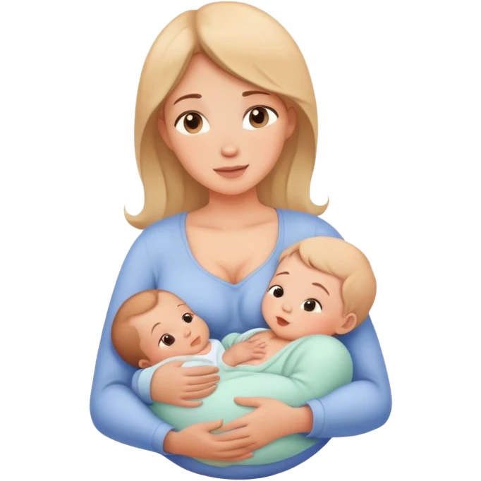 breastfeeding mother and baby emoji