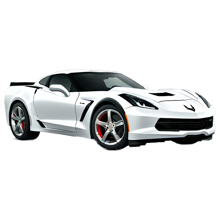white corvette emoji