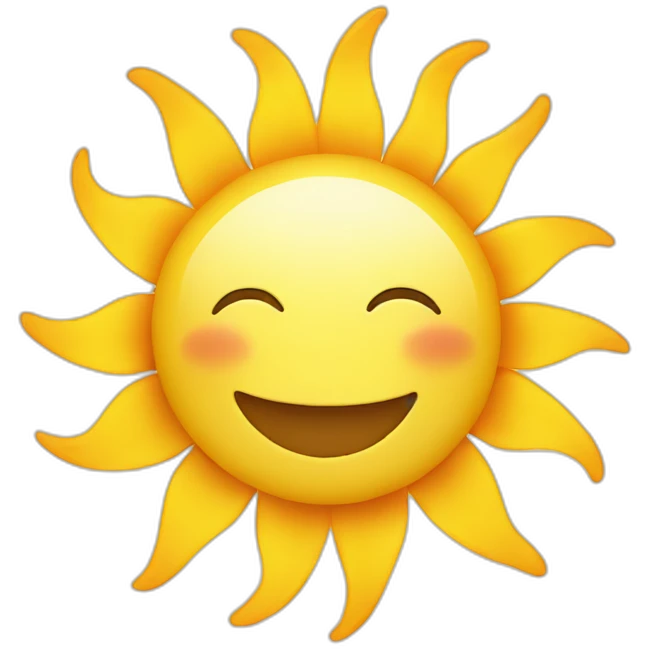 smiling sun emoji
