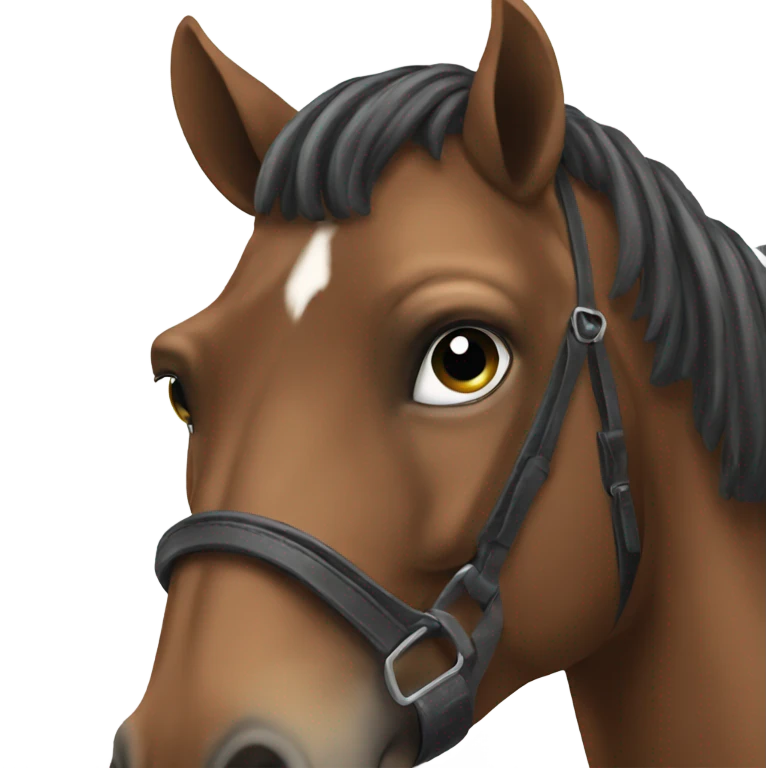 Horse spy emoji