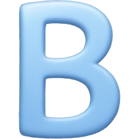 asl letter b  emoji