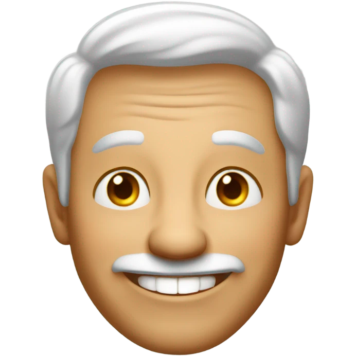 very happy older man emoji